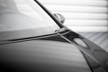 Verlängerung Motorhaube passend für VW Golf Mk8 schwarz Hochglanz