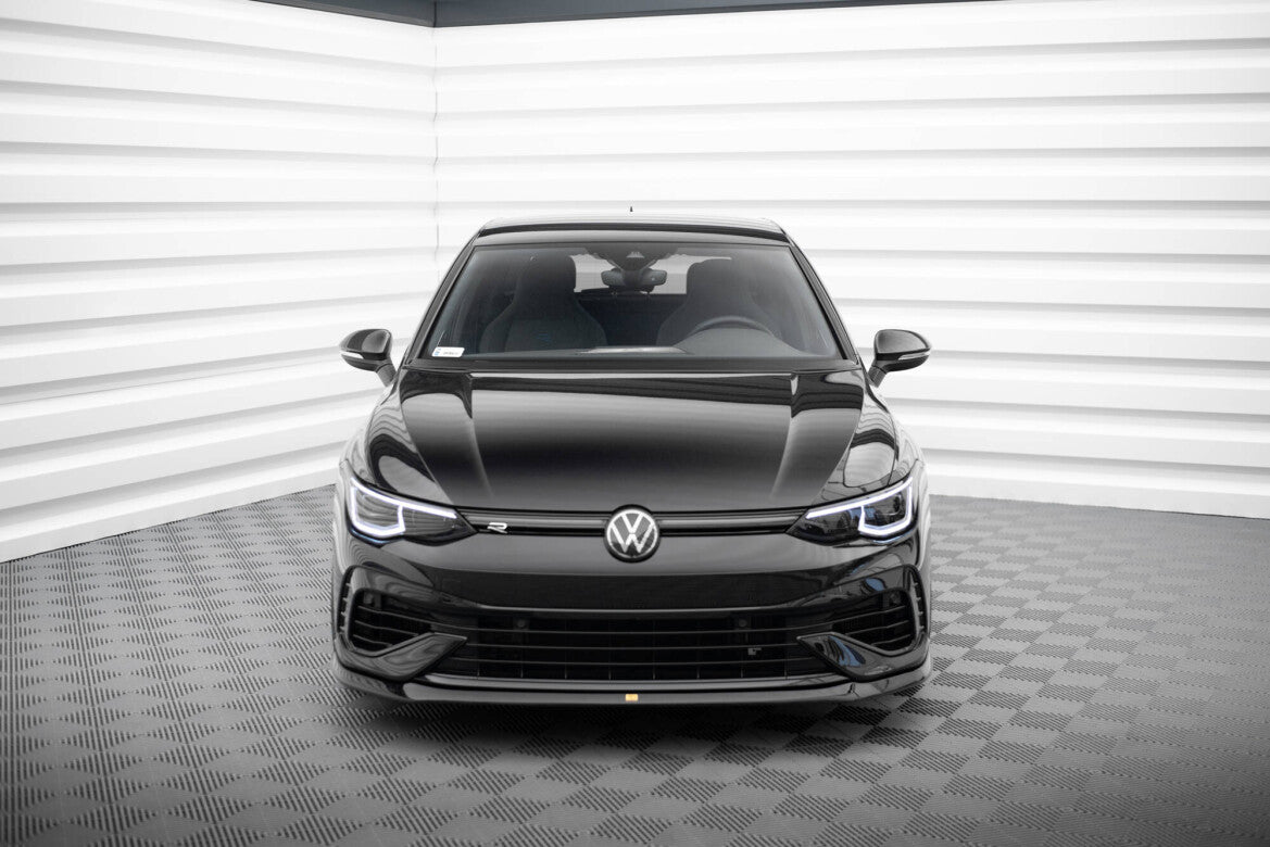 Verlängerung Motorhaube passend für VW Golf Mk8 schwarz Hochglanz