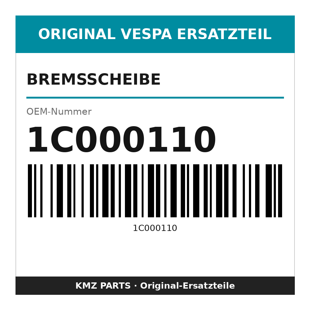 Vespa Bremsscheibe 1C000110