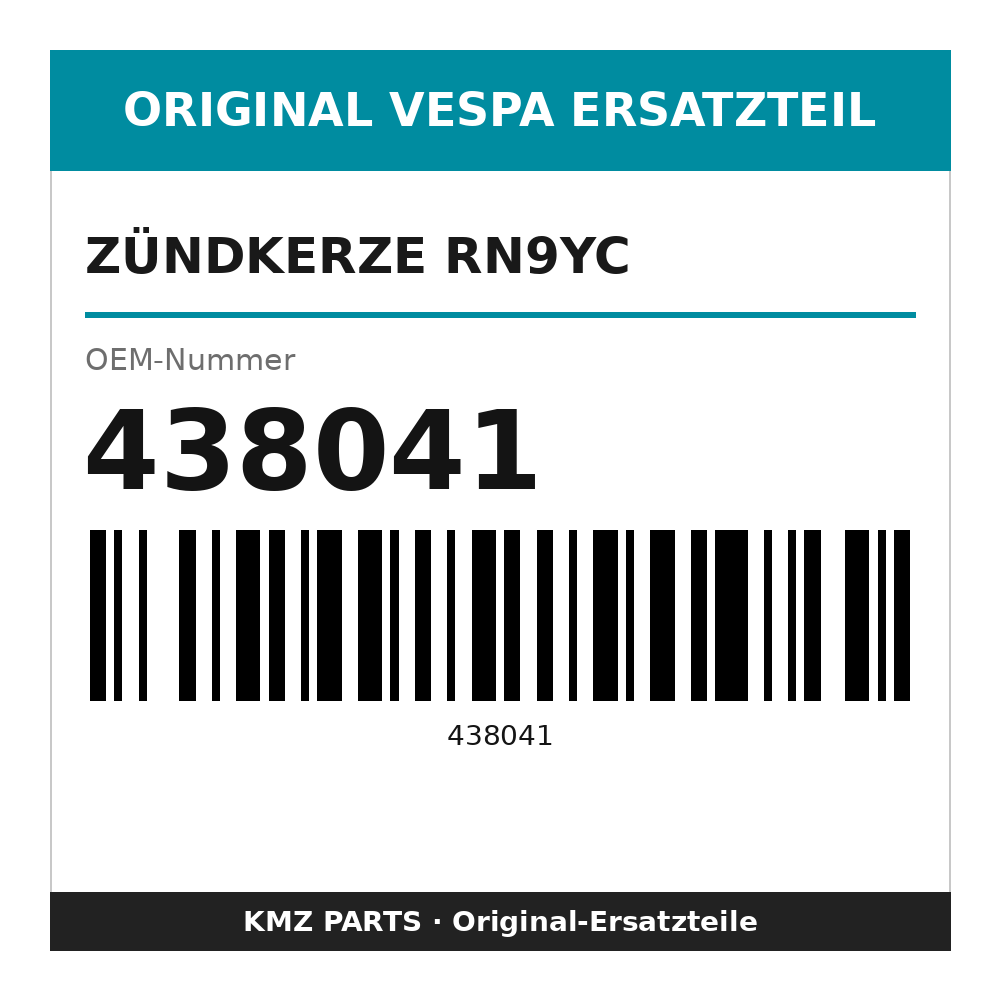Vespa Zündkerze RN9YC 438041