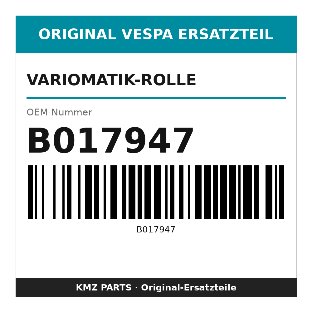 Vespa Variomatik-Rolle B017947