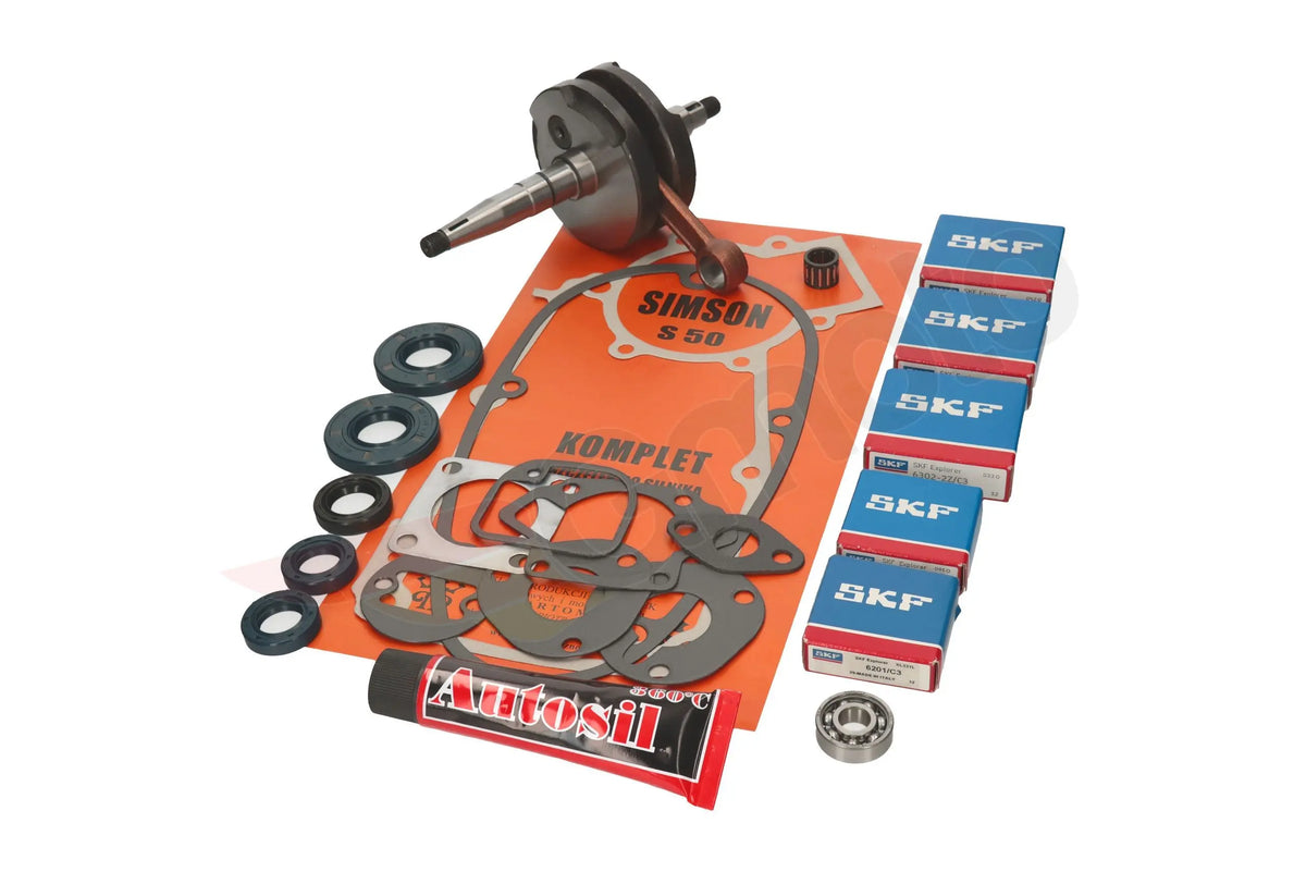 Kurbelwelle SET + SKF Lager + Dichtungsatz