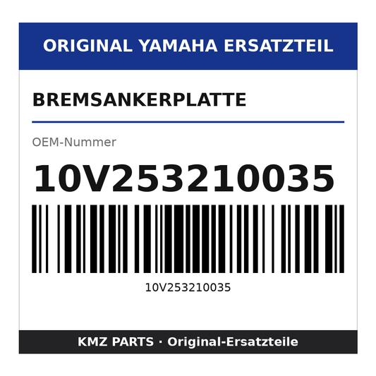 Yamaha Bremsankerplatte 10V253210035