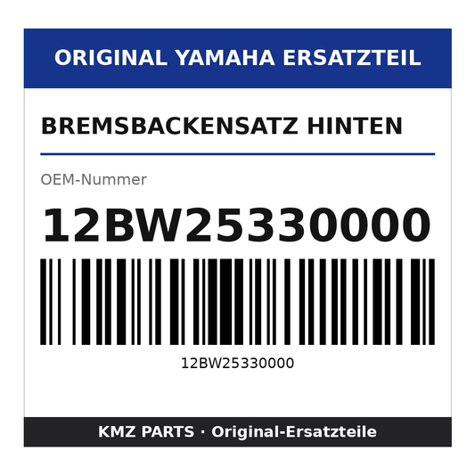 Yamaha Bremsbackensatz hinten 12BW25330000