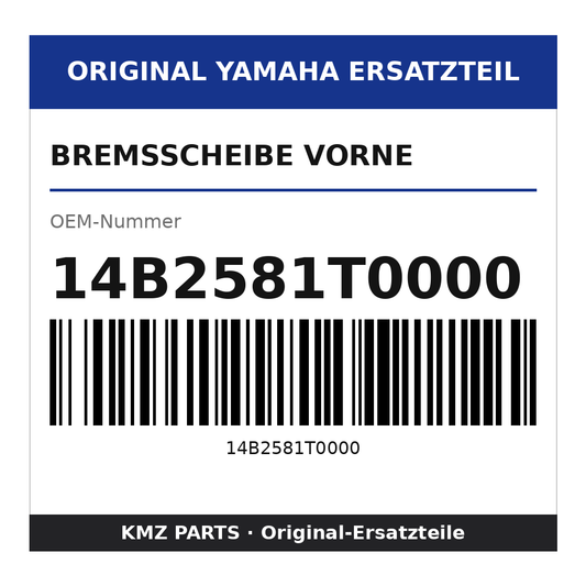 Yamaha Bremsscheibe vorne 14B2581T0000
