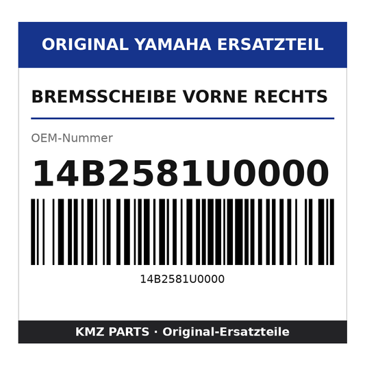 Yamaha Bremsscheibe vorne rechts 14B2581U0000