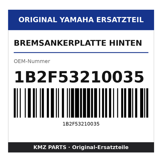 Yamaha Bremsankerplatte hinten 1B2F53210035