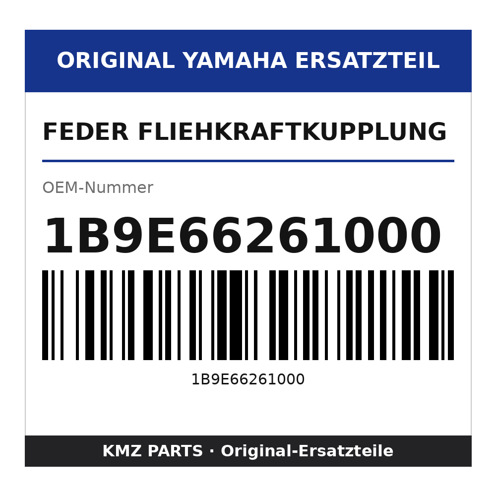 Yamaha Feder Fliehkraftkupplung 1B9E66261000