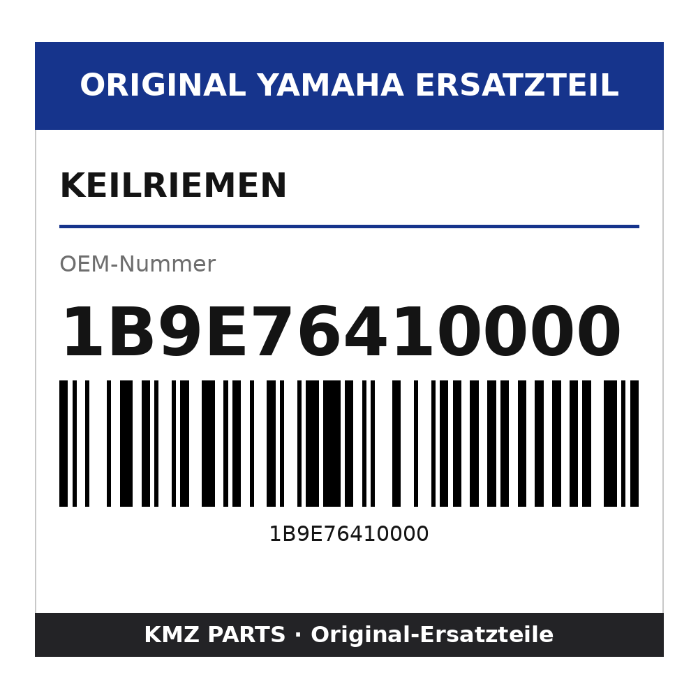 Yamaha Keilriemen 1B9E76410000