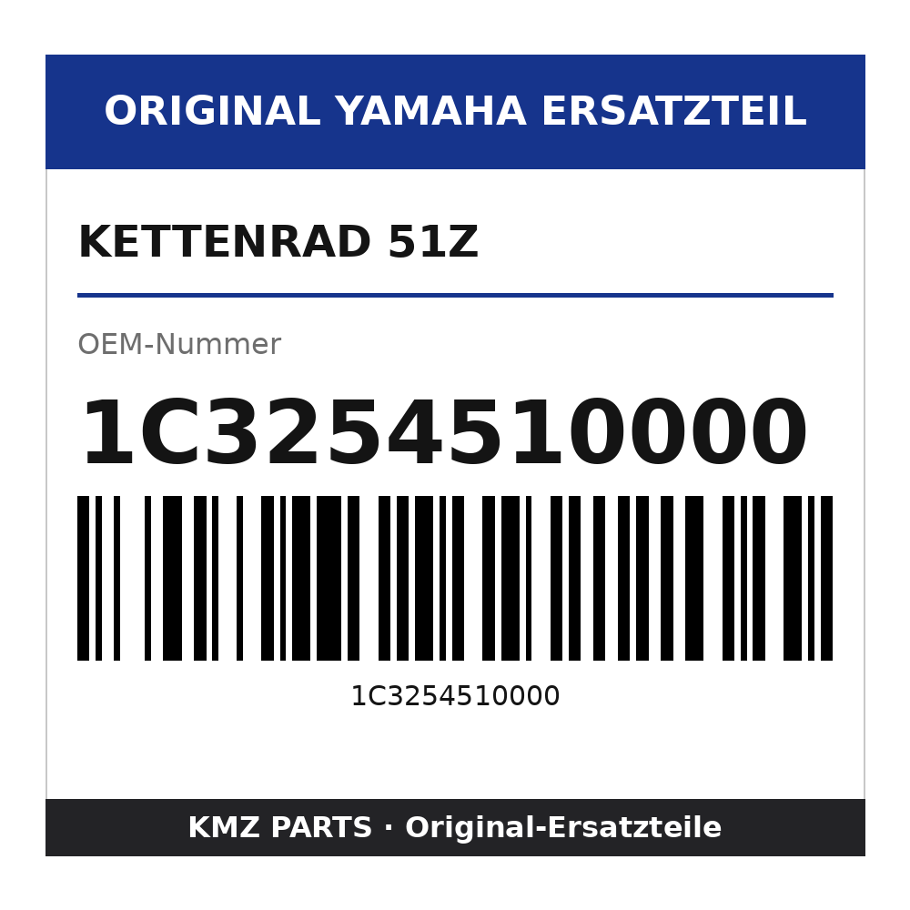 Yamaha Kettenrad 51Z 1C3254510000