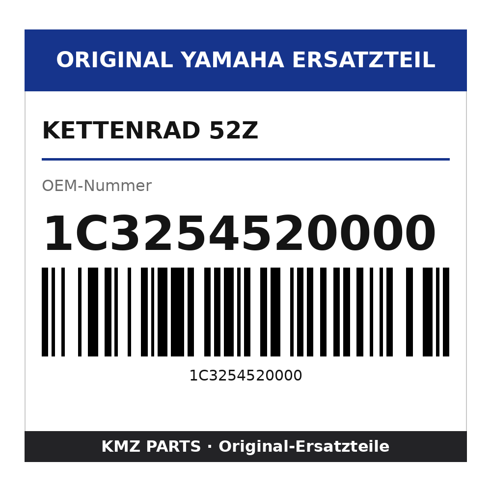 Yamaha Kettenrad 52Z 1C3254520000