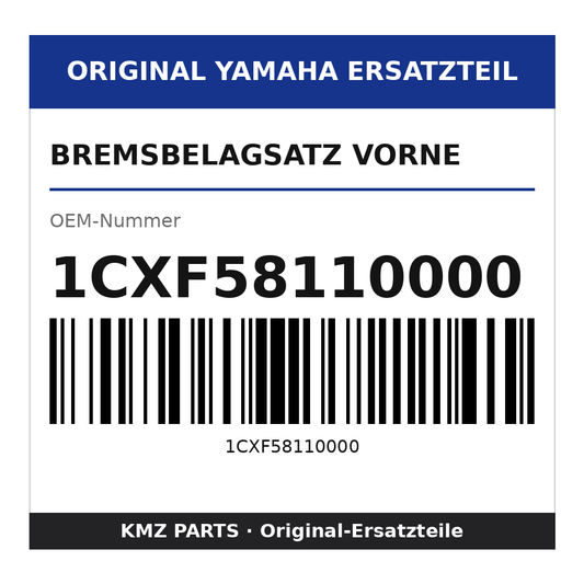 Yamaha Bremsbelagsatz vorne 1CXF58110000