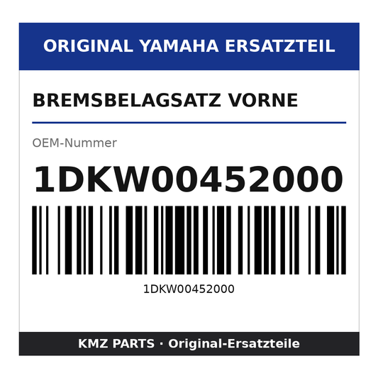 Yamaha Bremsbelagsatz vorne 1DKW00452000