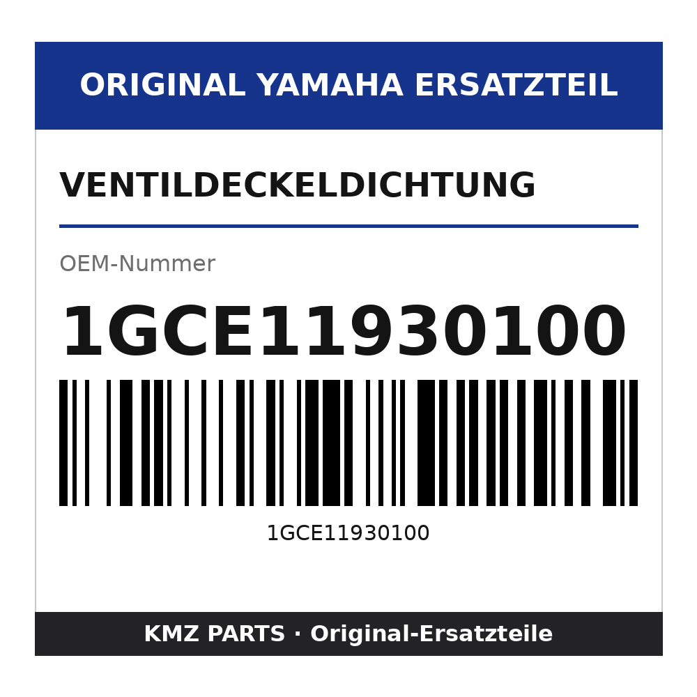 Yamaha Ventildeckeldichtung 1GCE11930100