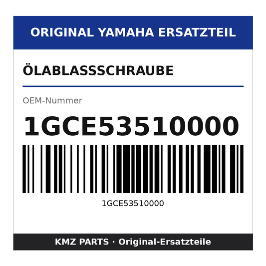 Yamaha Ölablassschraube 1GCE53510000