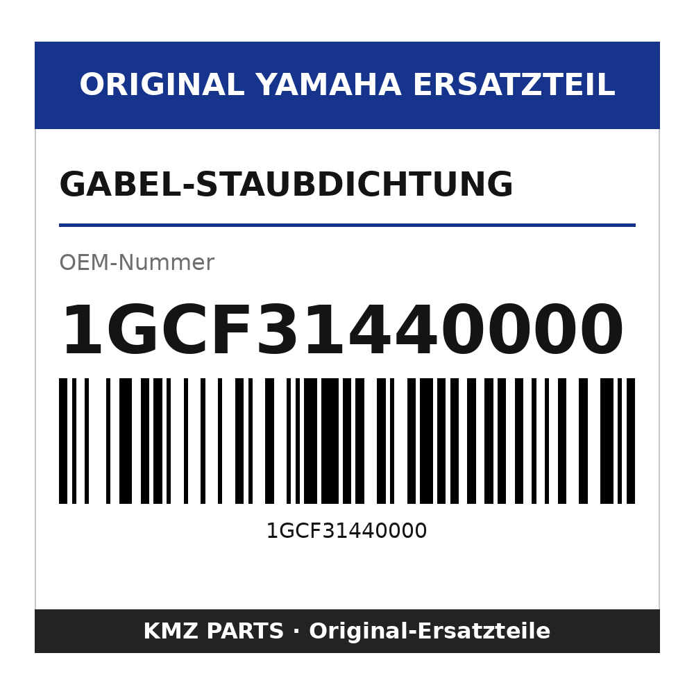 Yamaha Gabel-Staubdichtung 1GCF31440000