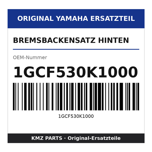 Yamaha Bremsbackensatz hinten 1GCF530K1000