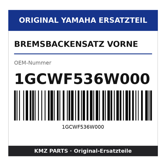 Yamaha Bremsbackensatz vorne 1GCWF536W000