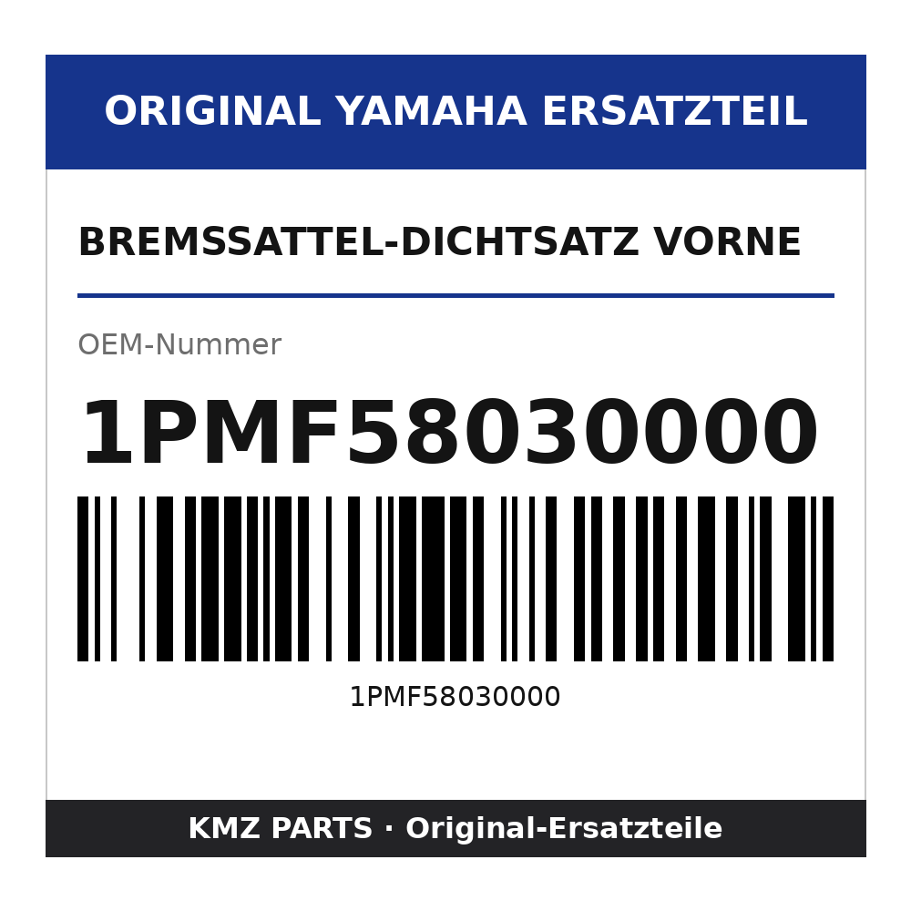 Yamaha Bremssattel-Dichtsatz vorne 1PMF58030000