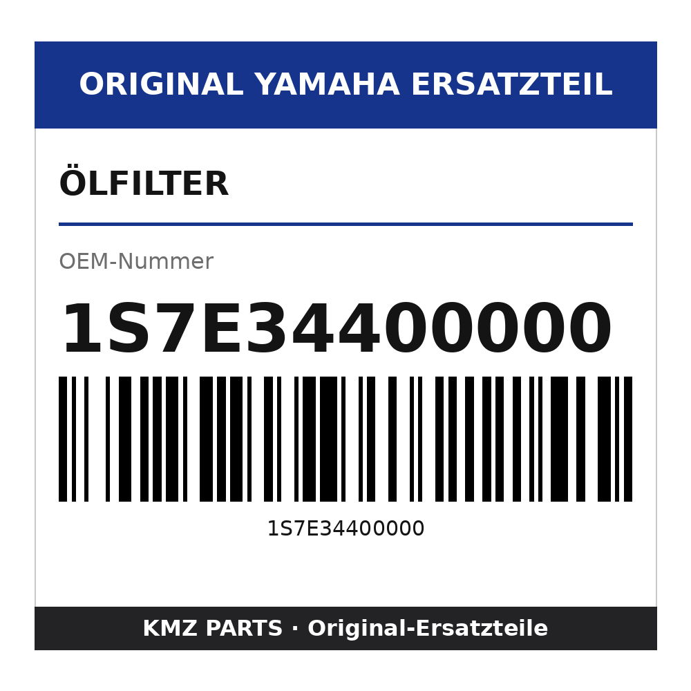 Yamaha Ölfilter 1S7E34400000