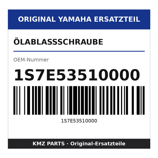 Yamaha Ölablassschraube 1S7E53510000
