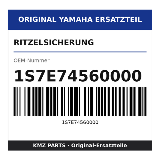 Yamaha Ritzelsicherung 1S7E74560000