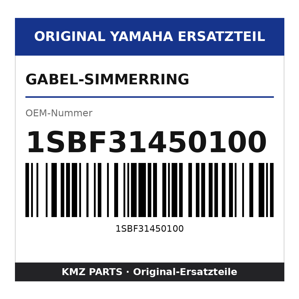 Yamaha Gabel-Simmerring 1SBF31450100