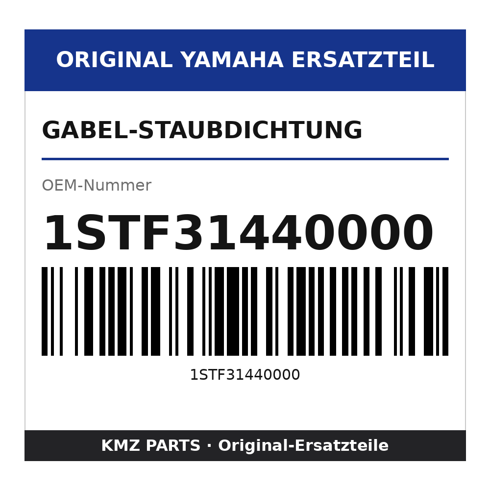 Yamaha Gabel-Staubdichtung 1STF31440000