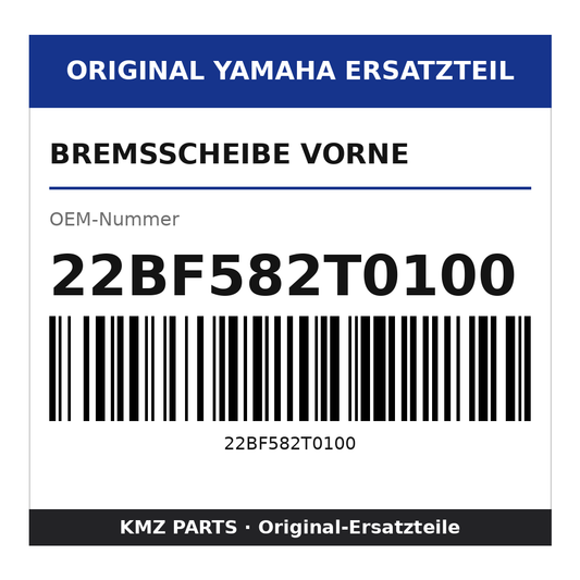 Yamaha Bremsscheibe vorne 22BF582T0100