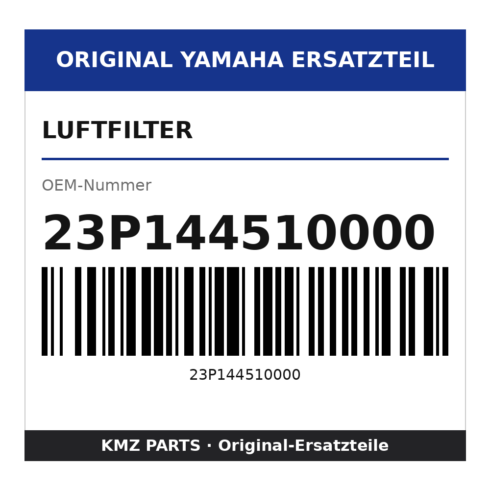 Yamaha Luftfilter 23P144510000