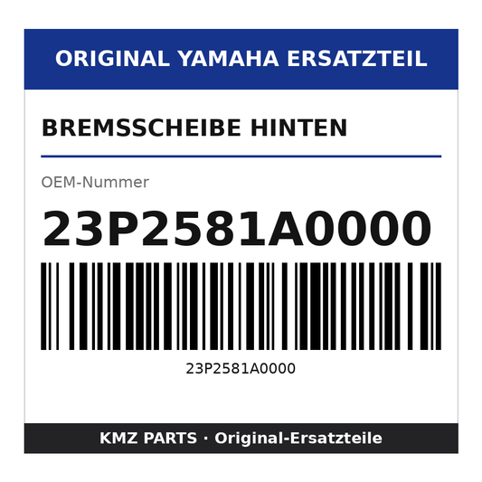Yamaha Bremsscheibe hinten 23P2581A0000