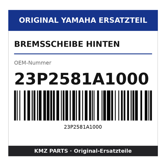 Yamaha Bremsscheibe hinten 23P2581A1000