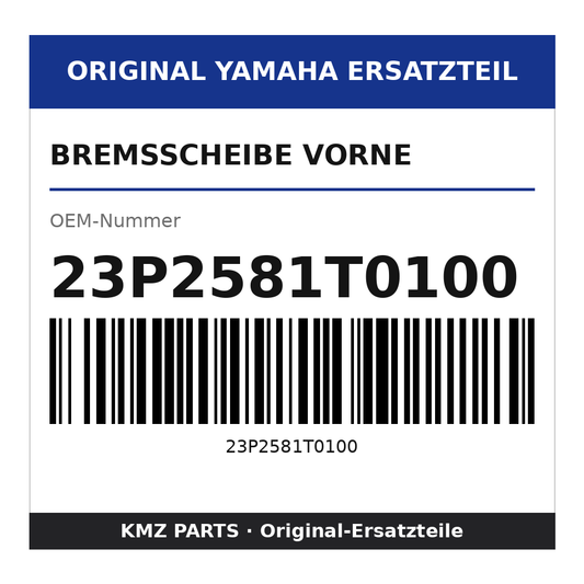 Yamaha Bremsscheibe vorne 23P2581T0100