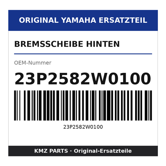 Yamaha Bremsscheibe hinten 23P2582W0100