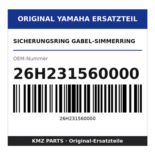 Yamaha Sicherungsring Gabel-Simmerring 26H231560000