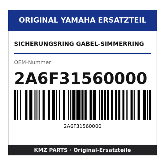 Yamaha Sicherungsring Gabel-Simmerring 2A6F31560000