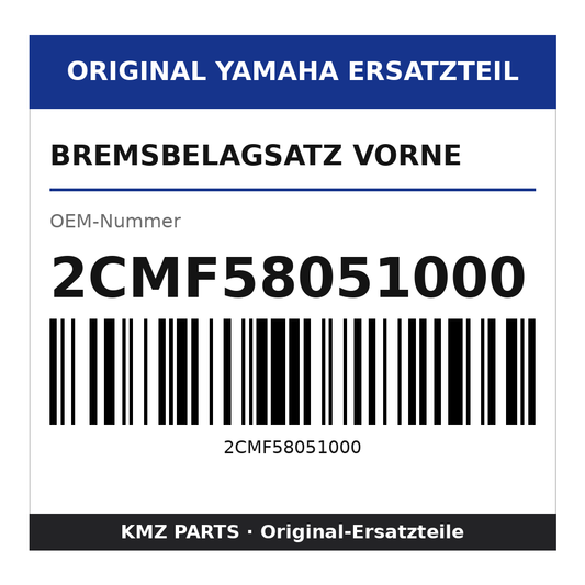 Yamaha Bremsbelagsatz vorne 2CMF58051000