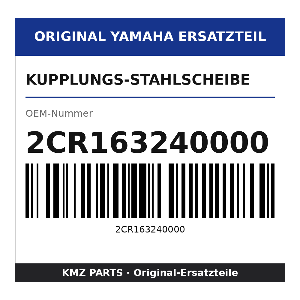 Yamaha Kupplungs-Stahlscheibe 2CR163240000