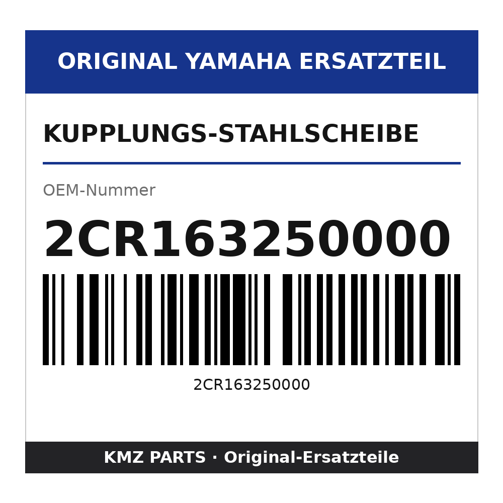 Yamaha Kupplungs-Stahlscheibe 2CR163250000