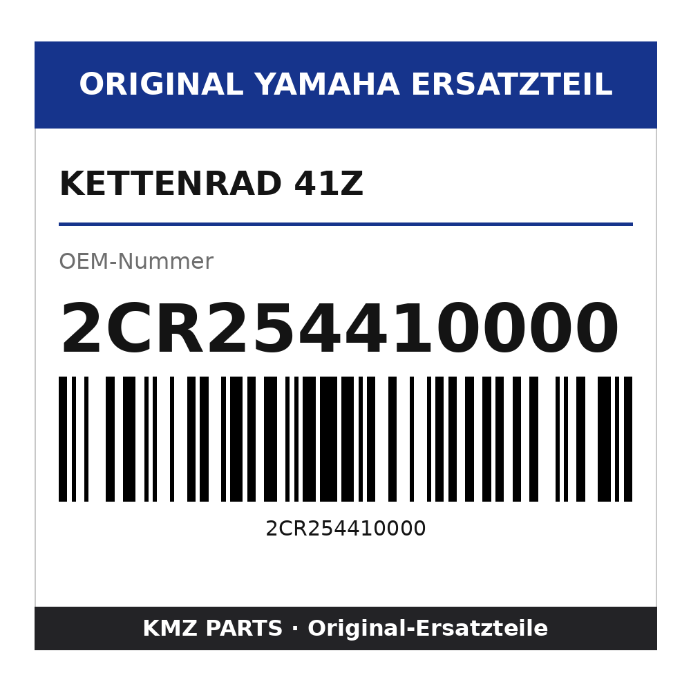 Yamaha Kettenrad 41Z 2CR254410000