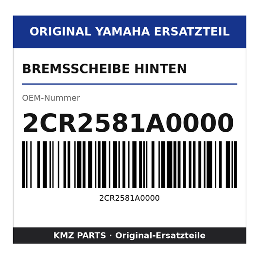 Yamaha Bremsscheibe hinten 2CR2581A0000
