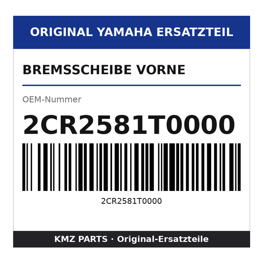 Yamaha Bremsscheibe vorne 2CR2581T0000
