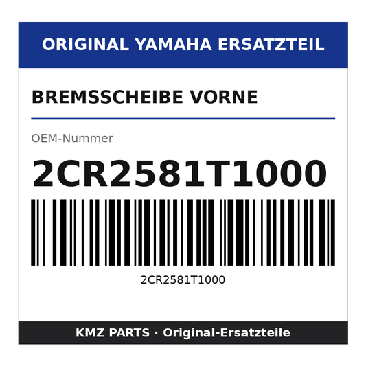 Yamaha Bremsscheibe vorne 2CR2581T1000