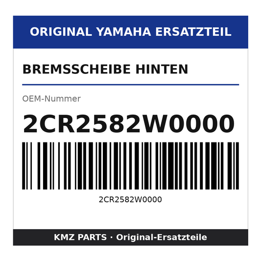 Yamaha Bremsscheibe hinten 2CR2582W0000