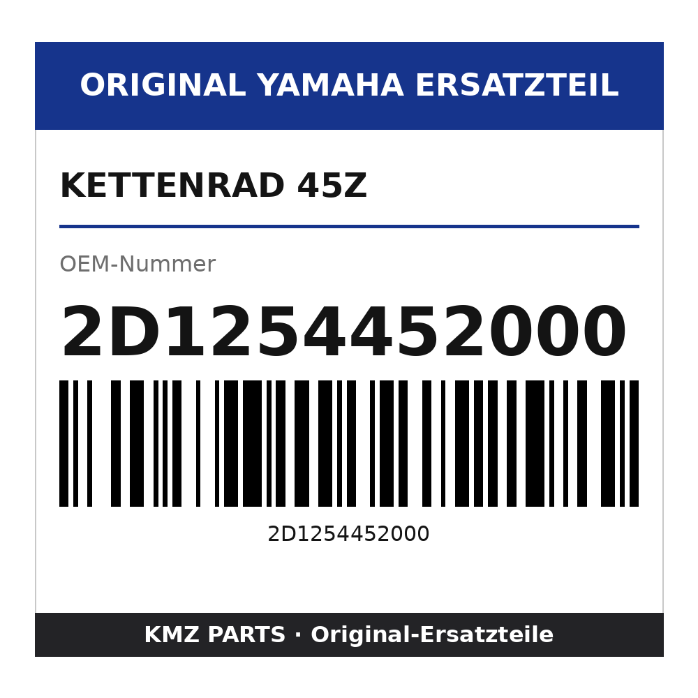 Yamaha Kettenrad 45Z 2D1254452000