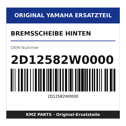 Yamaha Bremsscheibe hinten 2D12582W0000