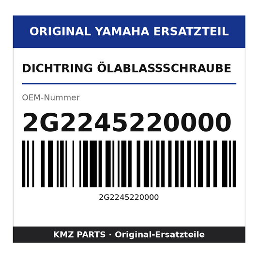 Yamaha Dichtring Ölablassschraube 2G2245220000