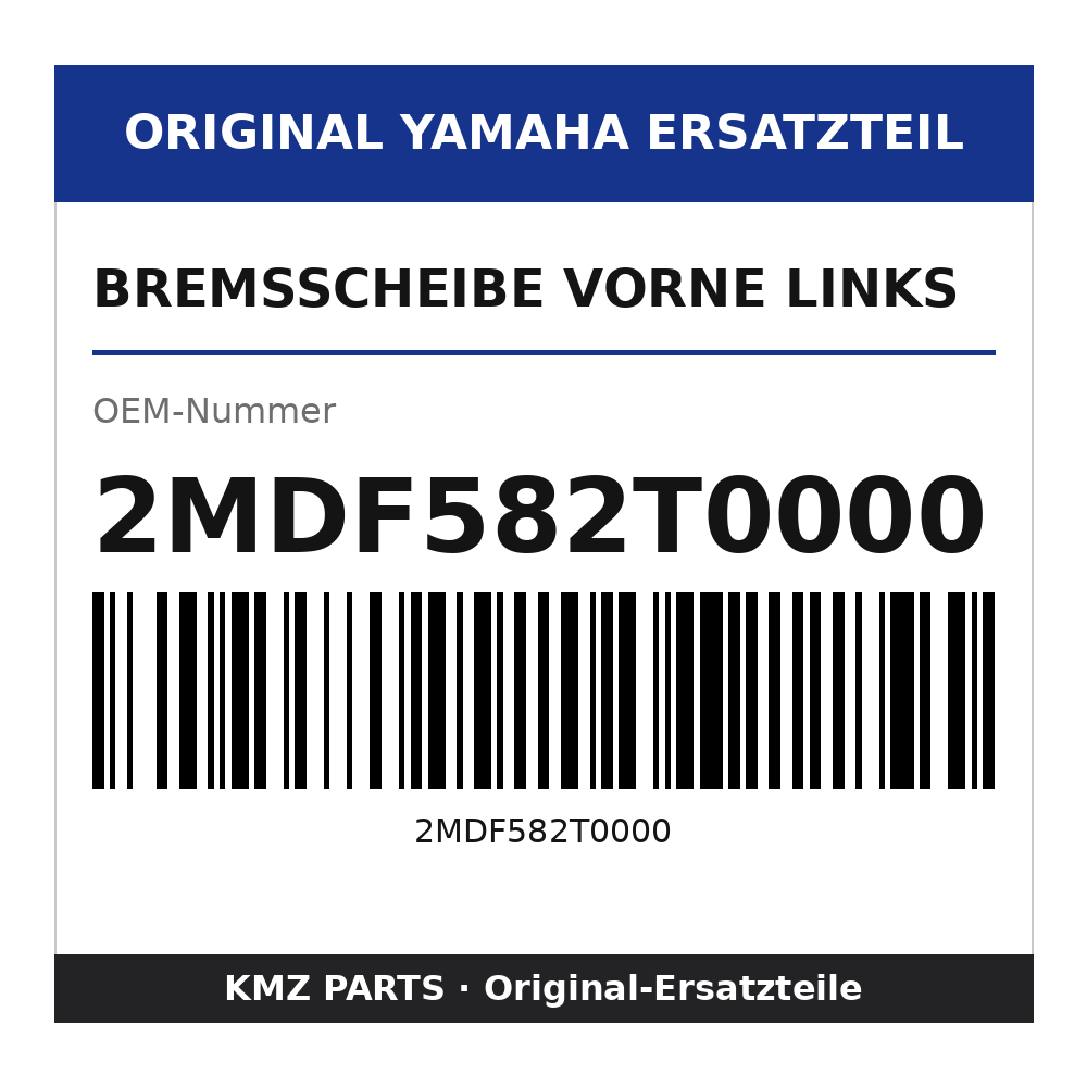 Yamaha Bremsscheibe vorne links 2MDF582T0000