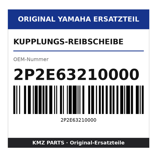 Yamaha Kupplungs-Reibscheibe 2P2E63210000