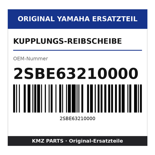 Yamaha Kupplungs-Reibscheibe 2SBE63210000